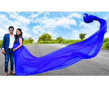 Load image into Gallery viewer, G300 (12), Royal Blue Long Trail Maternity Shoot Baby Shower Gown, Size(All)