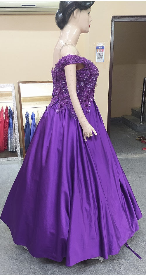 Violet Umbrellacut Filipiniana Gown  Violet Umbrellacut Filipiniana Gown  Getting ready for tomorrows pick up Thank you so much for choosing us  For your debut  filipiniana event  By GS Gown