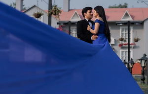 G300 (12), Royal Blue Long Trail Prewedding Shoot Gown, Size - (All)