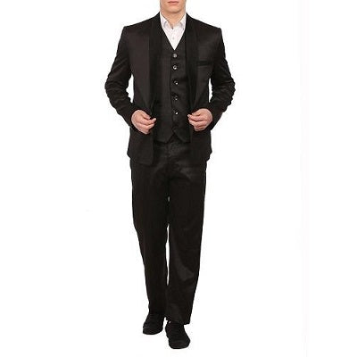 M17, Black Tuxedo 3Pc Suit, Size (38 to 42)
