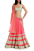 Load image into Gallery viewer, L29, Peach Lehenga, Size (XS-30 to XL-40)