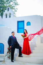 Load image into Gallery viewer, G127 (3), Wine Prom Prewedding Shoot Trail Gown, Size (XS-30 to XL-40)