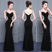 Load image into Gallery viewer, G33, Black Sweetheart Mermaid Cocktail Gown, Size (XS-30 to L-36)
