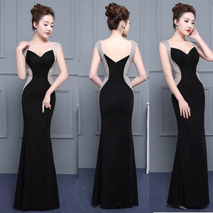 G33, Black Sweetheart Mermaid Cocktail Gown, Size (XS-30 to L-36)
