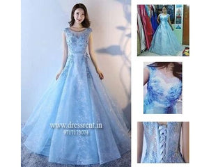 G88 (2), Sweet Sky Blue Ball Gown, Size (XS-30 to XL-40)