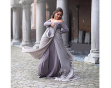 Load image into Gallery viewer, G155 (2), Grey Trail Gown, Size (ALL)