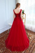 Load image into Gallery viewer, G127 (3), Wine Flower Prom Ball Gown, Size (XS-30 to XL-40)