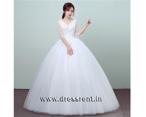 Strapless White Prom Dress With Glitter Bodice