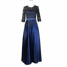 Load image into Gallery viewer, G101 (5)  Blue and Black Gown, Size (XS-30 to 4XL-48)