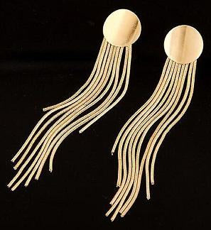 Golden& Silvery Dangle Earrings