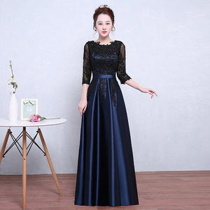 G101 (5) Blue and Black Pre Wdding Gown, Size (XS-30 to 4XL-48)