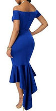 Load image into Gallery viewer, G74, Blue Fish Trail Gown, Size (XS-30 to L-36)