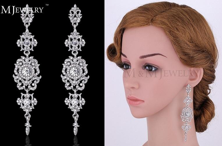 Buy Silver Plated American Diamond Long Chandbali Earrings for Women Online  at Silvermerc – Silvermerc Designs