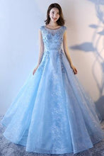 Load image into Gallery viewer, G88 (2), Sweet Sky Blue Ball Gown, Size (XS-30 to XL-40)