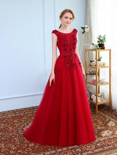 Load image into Gallery viewer, G127 (3), Wine Prom Prewedding Shoot Trail Gown, Size (XS-30 to XL-40)