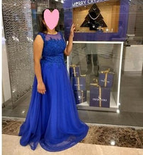 Load image into Gallery viewer, G93, Royal Blue Gown (Sleeves available), Size (XS-30 to L-36)