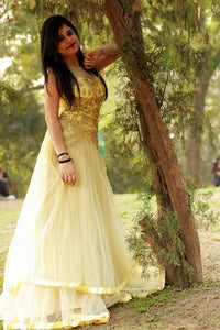 G117, Yellow Gown, Size (XS-30 to XL-40)