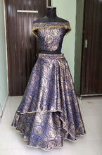 Load image into Gallery viewer, L73, Brocade Layered Lehenga, Size (XS-30 to XL-42)