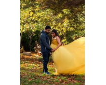 Load image into Gallery viewer, G178 (2), Yellow prewedding Shoot Long Trail Gown, Size (ALL)