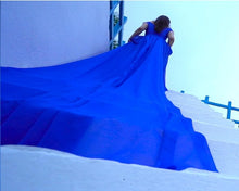 Load image into Gallery viewer, G300 (12), Royal Blue Long Trail Prewedding Shoot Gown, Size - (All)