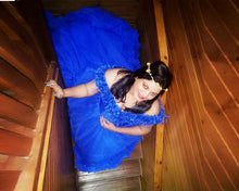 Load image into Gallery viewer, G237 (2),Luxury Royal Blue Puffy Cloud Trail Ball Gown,  Size - (XS-30 to XXL-42)