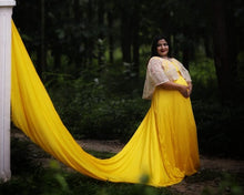 Load image into Gallery viewer, G178 (2), Yellow Maternity Shoot Trail Baby Shower Gown, Size (All)