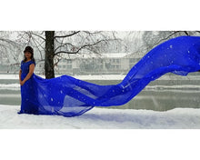 Load image into Gallery viewer, G300 (12), Royal Blue Long Trail Prewedding Shoot Gown, Size - (All)