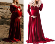 Load image into Gallery viewer, G34, Wine Velvet Lycra Infinity Twin Trail Gown, Size(All)
