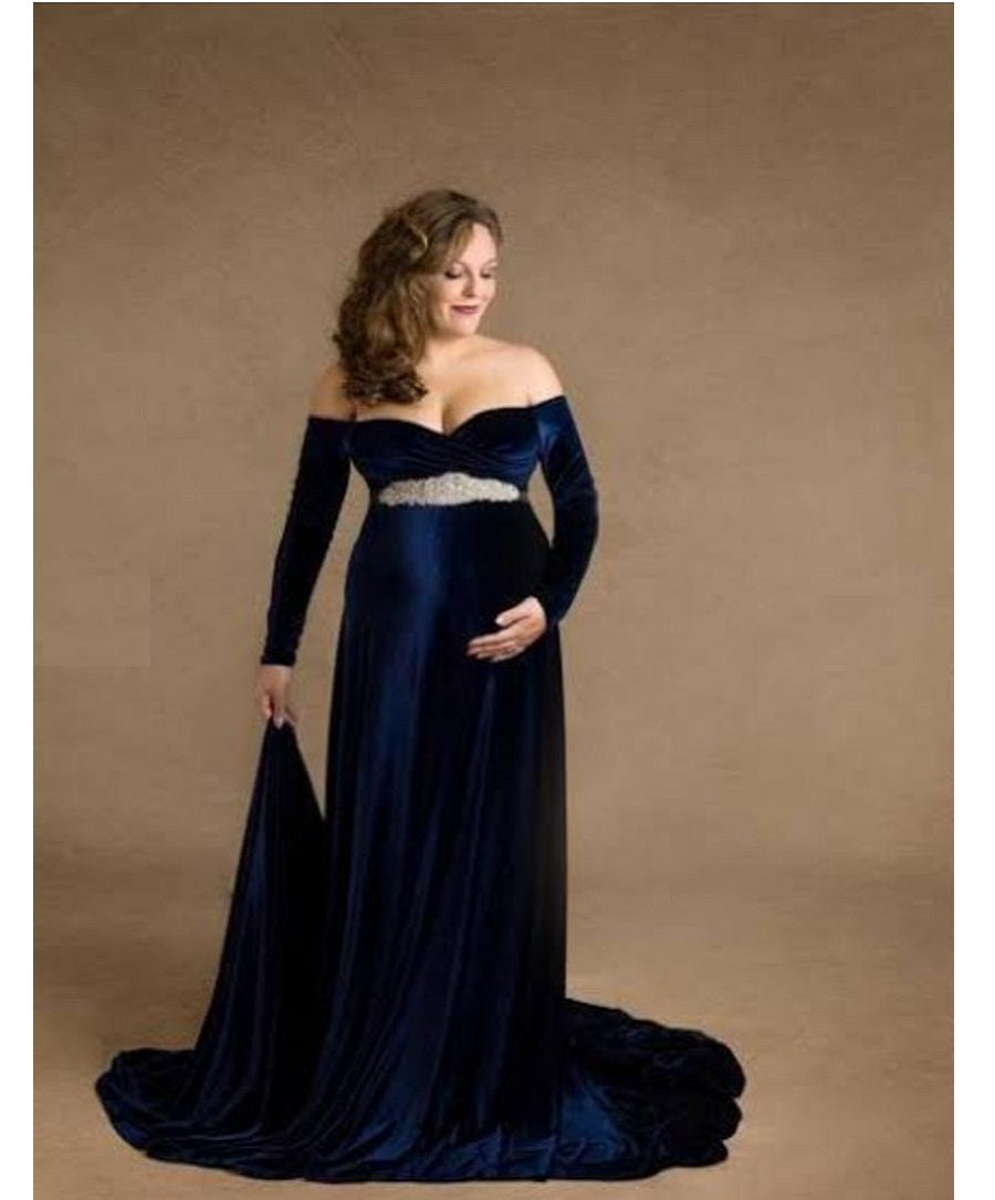 G14, Navy Blue Velvet Maternity Shoot Baby Shower Trail Lycra Body Fit Style Icon www.dressrent.in G14, Navy Blue Velvet Maternity Shoot Baby Shower Trail Lycra Body Fit Style Icon www.dressrent.in