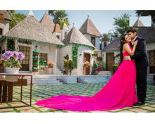 Load image into Gallery viewer, G251 (2), Hot Pink Maternity Shoot Baby Shower Trail Gown, Size (All)