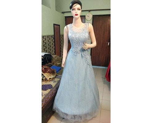 G17, Sky Blue Evening Gown,  Size (XS-30 to L-36)