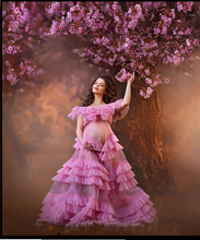 Load image into Gallery viewer, G2019, Pink Frilled Shoot Trail Gown With Inner (All Sizes) pp