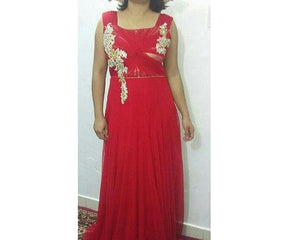 G114, Red Lace Gown, Size (XS-30 to XXL-42)