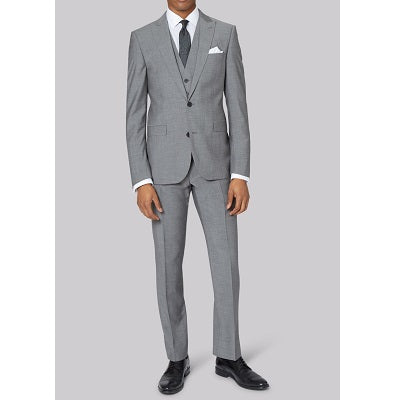 M7 Grey Formal Blazer with Grey Trouser Size 38 Style Icon www.dressrent.in