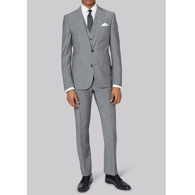 M7, Grey Formal Blazer with Grey Trouser, Size (38)