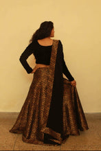 Load image into Gallery viewer, L10, Blue Brocade Lehenga 1600, Size (XS-30 to XXL-42)