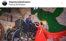 Load image into Gallery viewer, G126 (2), Red Off Shoulder Veil Trail Gown, (All)