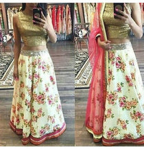 Load image into Gallery viewer, L34, Floral Lehenga, Size (XS-30 to XL-40)