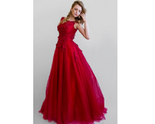 Load image into Gallery viewer, G127 (3), Wine Prom Prewedding Shoot Trail Gown, Size (XS-30 to XL-40)