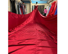 Load image into Gallery viewer, G350, Wine satin Pre Wedding Shoot Gown,  Size(All)