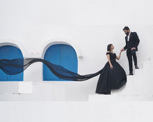 Load image into Gallery viewer, G846, Black Semi Off Shoulder Ball Gown, Size (XS-30 to XL-35)