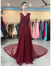 Load image into Gallery viewer, G422(4), Dark Wine Maternity Shoot  Gown, Size (All)