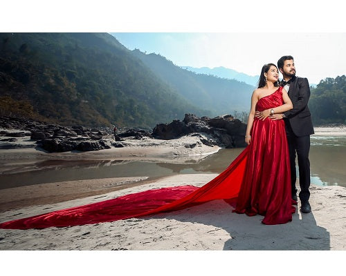 Beach Dresses For Rent For Pre Wedding Shoot Satin Ladies Pre