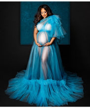 Load image into Gallery viewer, G519, Firozee Maternity One Shoulder Gown With Inner, Size (All)