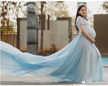 Load image into Gallery viewer, G27,  Blueish Gray Maternity Shoot Gown, Size (All)pp