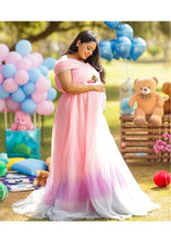 Load image into Gallery viewer, G322, Pink Multi Shade Maternity Shoot  Gown, Size (All)