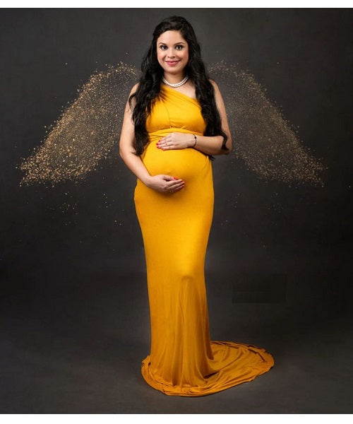 Maternity dresses for baby hotsell shower yellow