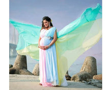 Load image into Gallery viewer, G349(3), Multi Colour Maternity Shoot Trail Gown, Size (All)