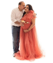 Load image into Gallery viewer, G419 (7), Watermelon Maternity One Shoulder Gown, Size (ALL)