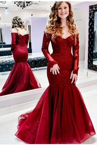 G76, Red Wine Mermaid Gown, Size (XS-30 to L-36)